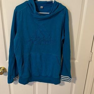 Blue adidas sweatshirt size medium very good condition
